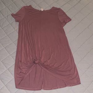 pink t-shirt dress size L